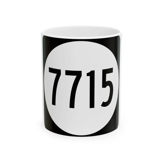 PR tertiary 7715 (Puerto Rico) (Road Sign) White Coffee Mug 11oz - Go Mug Yourself