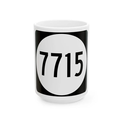 PR tertiary 7715 (Puerto Rico) (Road Sign) White Coffee Mug 15oz - Go Mug Yourself
