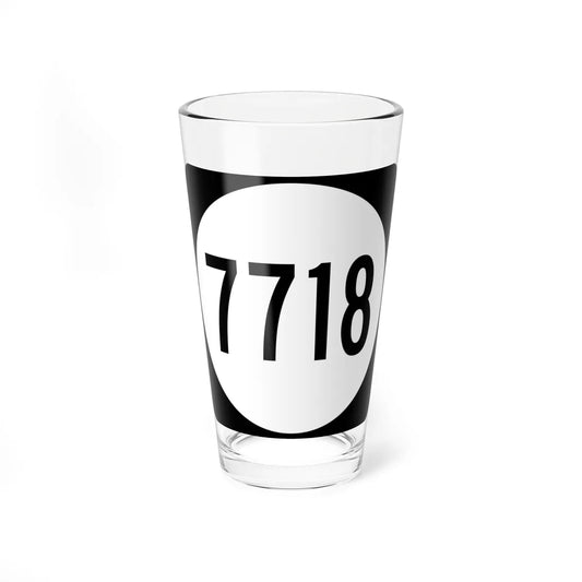 PR tertiary 7718 (Puerto Rico) (Road Sign) Pint Glass 16oz 16oz - Go Mug Yourself