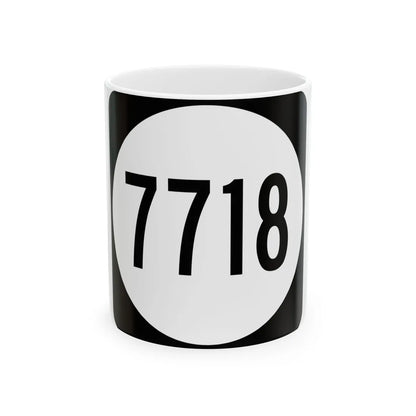 PR tertiary 7718 (Puerto Rico) (Road Sign) White Coffee Mug 11oz - Go Mug Yourself