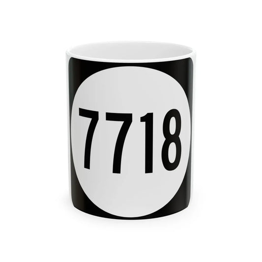 PR tertiary 7718 (Puerto Rico) (Road Sign) White Coffee Mug 11oz - Go Mug Yourself