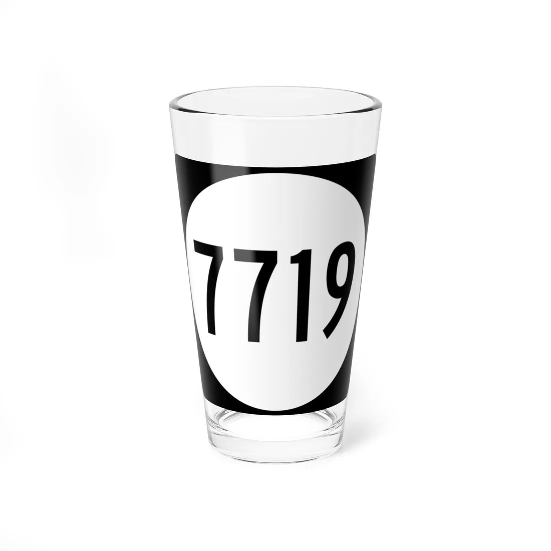 PR tertiary 7719 (Puerto Rico) (Road Sign) Pint Glass 16oz 16oz - Go Mug Yourself