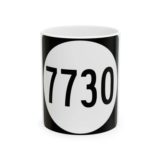 PR tertiary 7730 (Puerto Rico) (Road Sign) White Coffee Mug 11oz - Go Mug Yourself