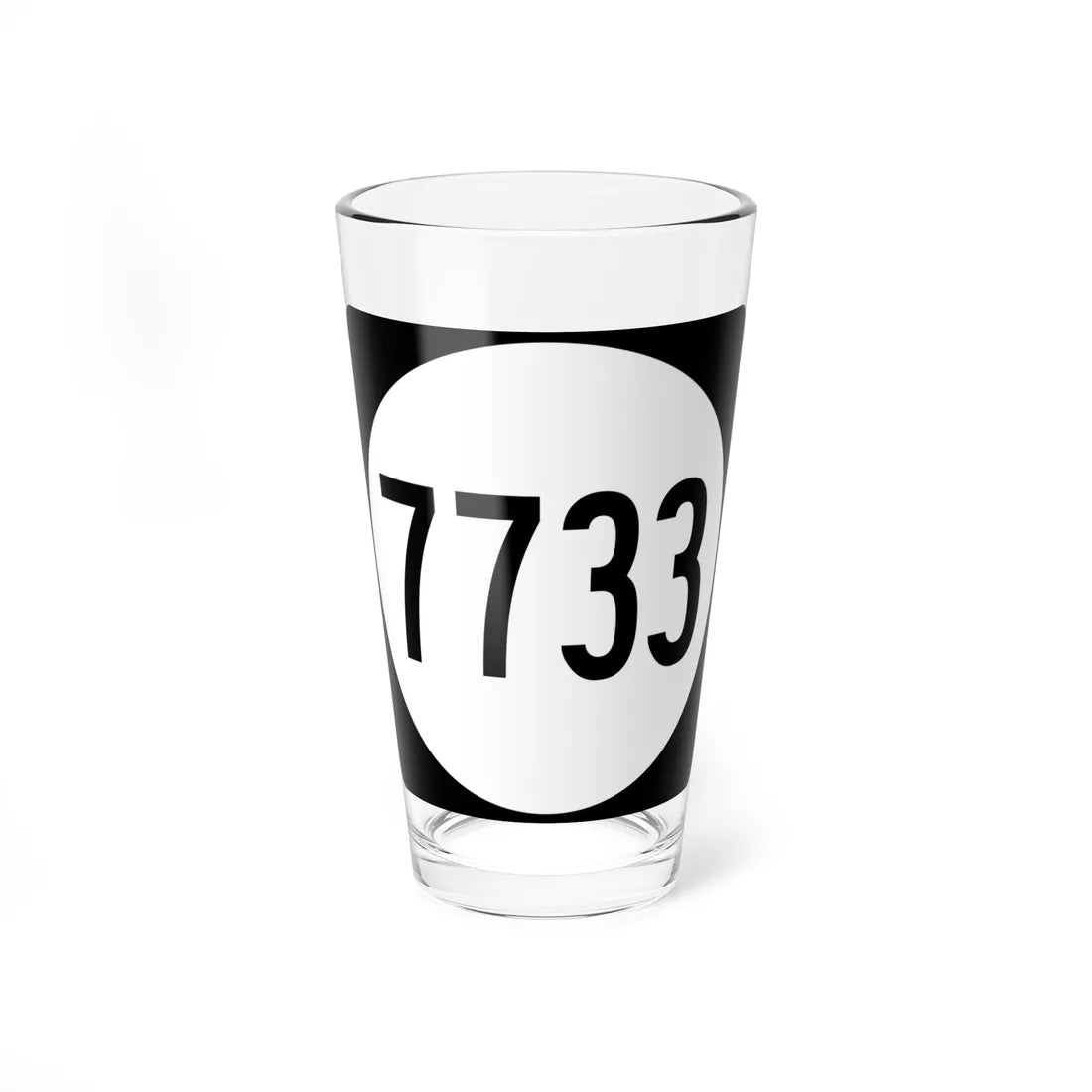 PR tertiary 7733 (Puerto Rico) (Road Sign) Pint Glass 16oz 16oz - Go Mug Yourself