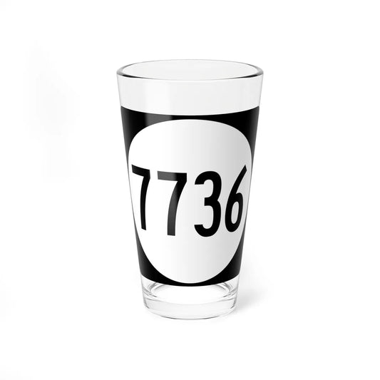 PR tertiary 7736 (Puerto Rico) (Road Sign) Pint Glass 16oz 16oz - Go Mug Yourself