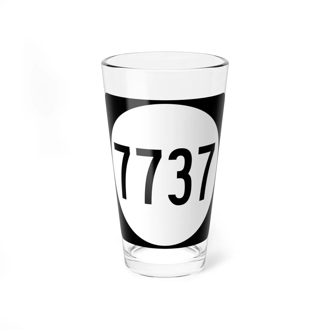 PR tertiary 7737 (Puerto Rico) (Road Sign) Pint Glass 16oz 16oz - Go Mug Yourself