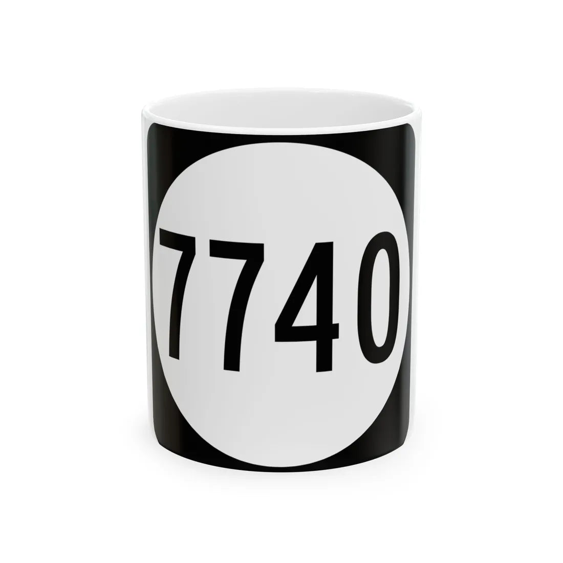 PR tertiary 7740 (Puerto Rico) (Road Sign) White Coffee Mug 11oz - Go Mug Yourself