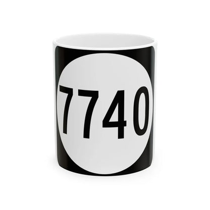 PR tertiary 7740 (Puerto Rico) (Road Sign) White Coffee Mug 11oz - Go Mug Yourself