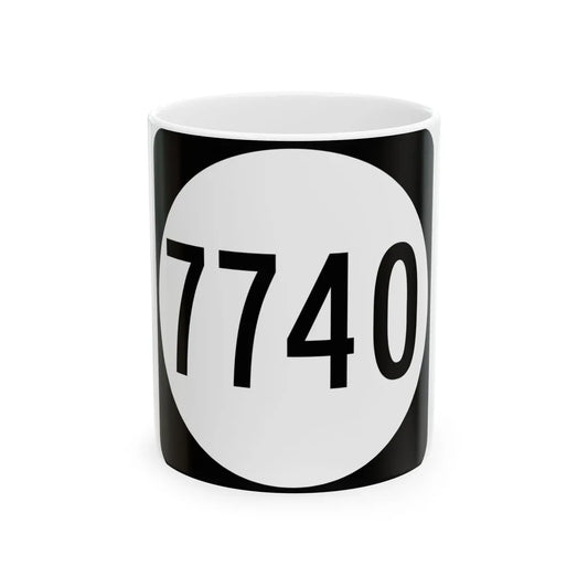 PR tertiary 7740 (Puerto Rico) (Road Sign) White Coffee Mug 11oz - Go Mug Yourself