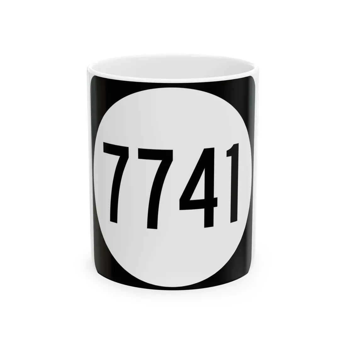 PR tertiary 7741 (Puerto Rico) (Road Sign) White Coffee Mug 11oz - Go Mug Yourself