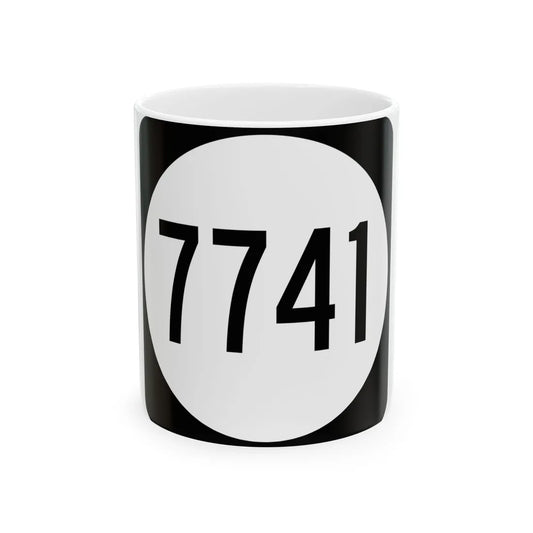 PR tertiary 7741 (Puerto Rico) (Road Sign) White Coffee Mug 11oz - Go Mug Yourself