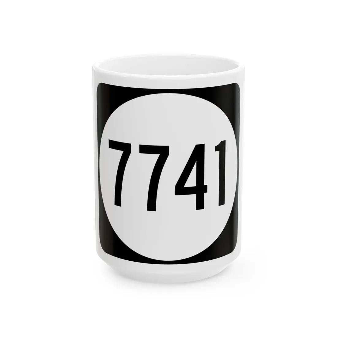 PR tertiary 7741 (Puerto Rico) (Road Sign) White Coffee Mug 15oz - Go Mug Yourself