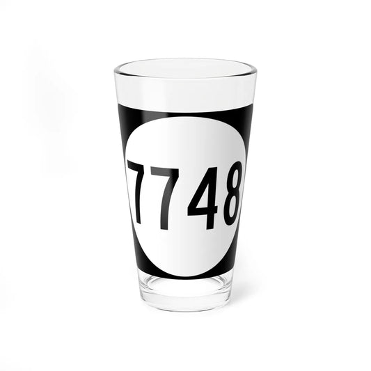 PR tertiary 7748 (Puerto Rico) (Road Sign) Pint Glass 16oz 16oz - Go Mug Yourself