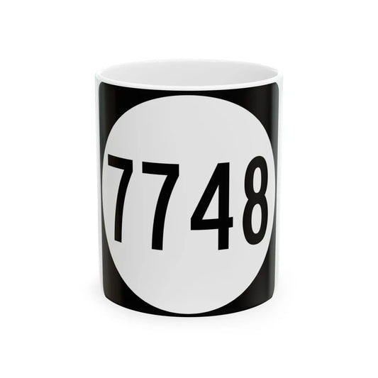 PR tertiary 7748 (Puerto Rico) (Road Sign) White Coffee Mug 11oz - Go Mug Yourself