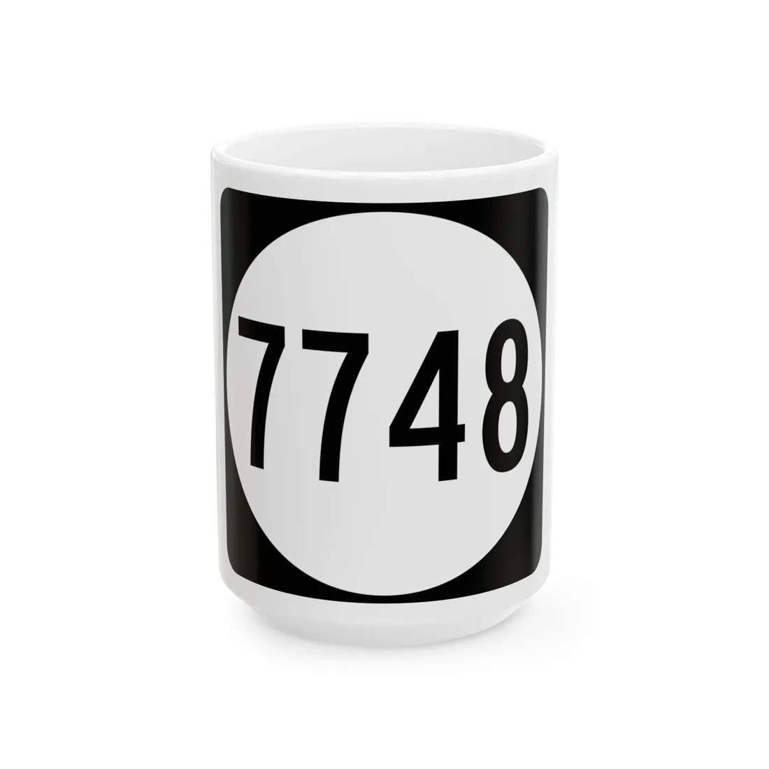 PR tertiary 7748 (Puerto Rico) (Road Sign) White Coffee Mug 15oz - Go Mug Yourself