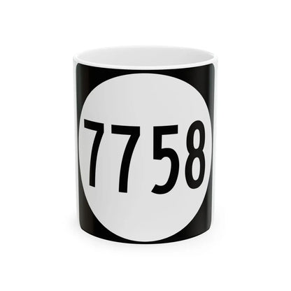 PR tertiary 7758 (Puerto Rico) (Road Sign) White Coffee Mug 11oz - Go Mug Yourself