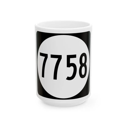 PR tertiary 7758 (Puerto Rico) (Road Sign) White Coffee Mug 15oz - Go Mug Yourself