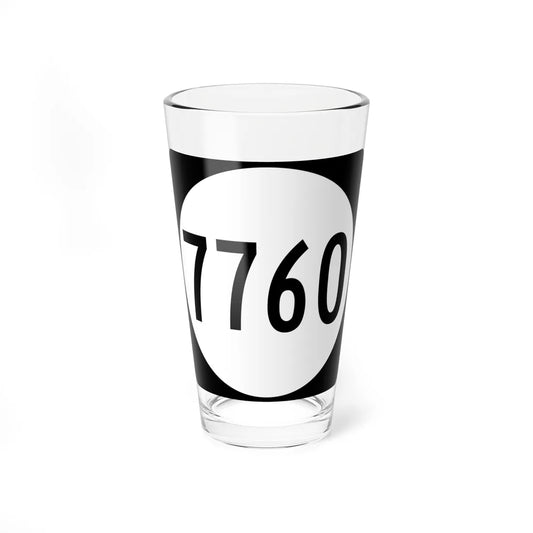 PR tertiary 7760 (Puerto Rico) (Road Sign) Pint Glass 16oz 16oz - Go Mug Yourself