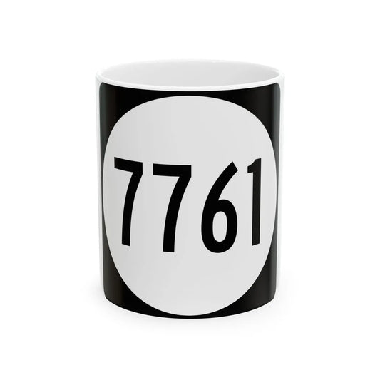 PR tertiary 7761 (Puerto Rico) (Road Sign) White Coffee Mug 11oz - Go Mug Yourself