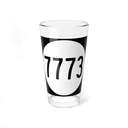 PR tertiary 7773 (Puerto Rico) (Road Sign) Pint Glass 16oz 16oz - Go Mug Yourself
