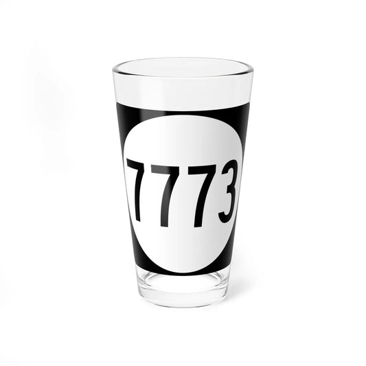 PR tertiary 7773 (Puerto Rico) (Road Sign) Pint Glass 16oz 16oz - Go Mug Yourself
