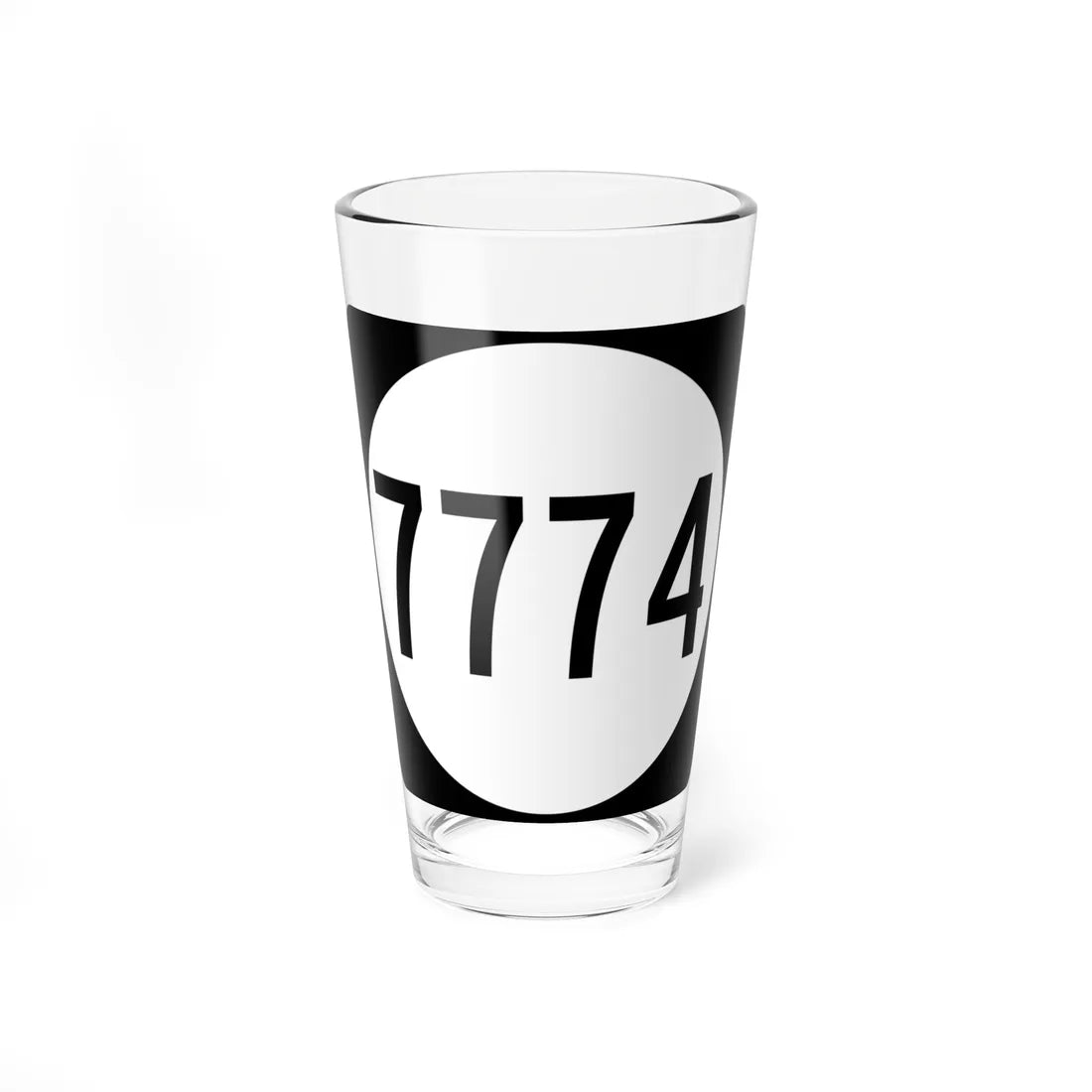 PR tertiary 7774 (Puerto Rico) (Road Sign) Pint Glass 16oz 16oz - Go Mug Yourself