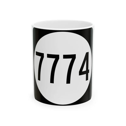 PR tertiary 7774 (Puerto Rico) (Road Sign) White Coffee Mug 11oz - Go Mug Yourself