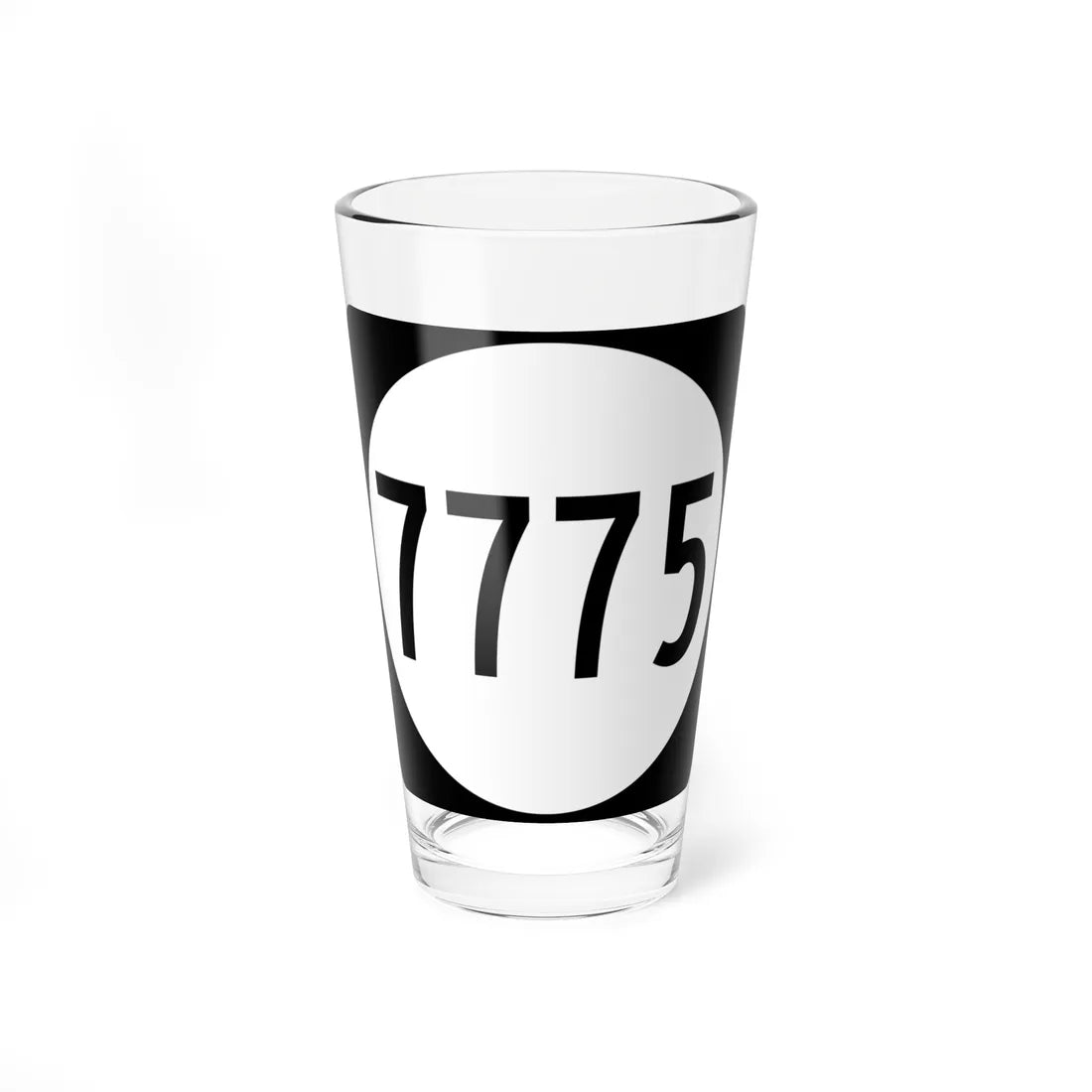 PR tertiary 7775 (Puerto Rico) (Road Sign) Pint Glass 16oz 16oz - Go Mug Yourself