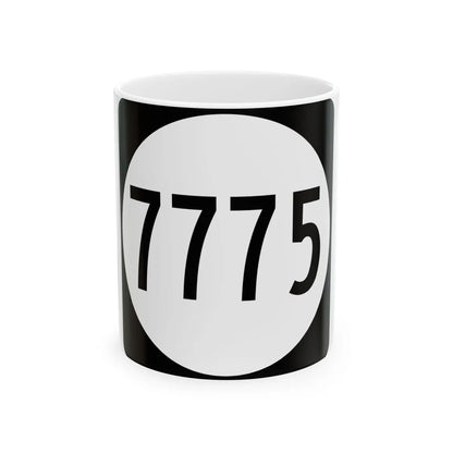 PR tertiary 7775 (Puerto Rico) (Road Sign) White Coffee Mug 11oz - Go Mug Yourself