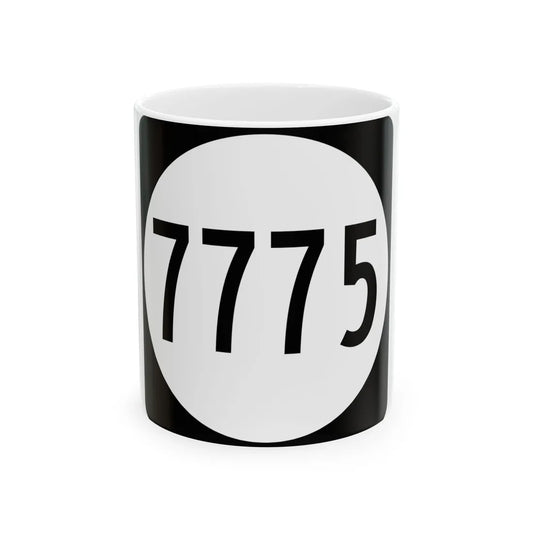 PR tertiary 7775 (Puerto Rico) (Road Sign) White Coffee Mug 11oz - Go Mug Yourself