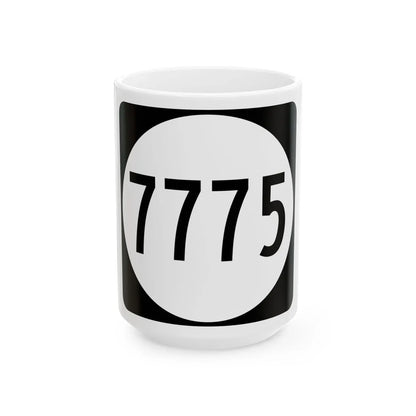 PR tertiary 7775 (Puerto Rico) (Road Sign) White Coffee Mug 15oz - Go Mug Yourself