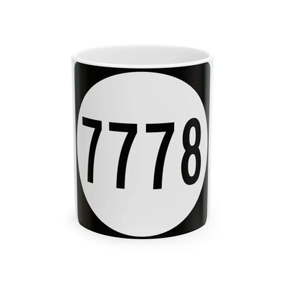 PR tertiary 7778 (Puerto Rico) (Road Sign) White Coffee Mug 11oz - Go Mug Yourself