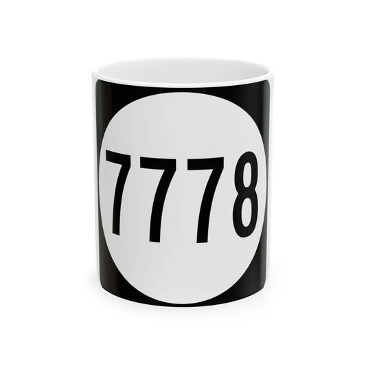 PR tertiary 7778 (Puerto Rico) (Road Sign) White Coffee Mug 11oz - Go Mug Yourself