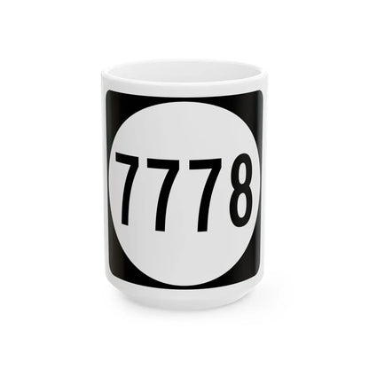 PR tertiary 7778 (Puerto Rico) (Road Sign) White Coffee Mug 15oz - Go Mug Yourself