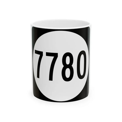 PR tertiary 7780 (Puerto Rico) (Road Sign) White Coffee Mug 11oz - Go Mug Yourself