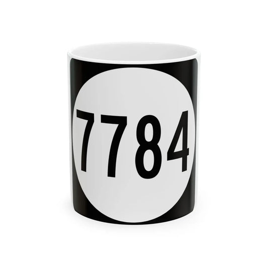 PR tertiary 7784 (Puerto Rico) (Road Sign) White Coffee Mug 11oz - Go Mug Yourself