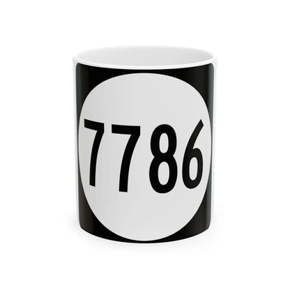 PR tertiary 7786 (Puerto Rico) (Road Sign) White Coffee Mug 11oz - Go Mug Yourself