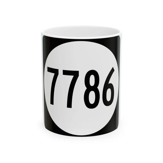 PR tertiary 7786 (Puerto Rico) (Road Sign) White Coffee Mug 11oz - Go Mug Yourself