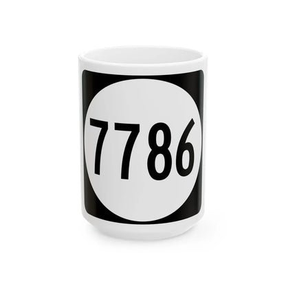 PR tertiary 7786 (Puerto Rico) (Road Sign) White Coffee Mug 15oz - Go Mug Yourself