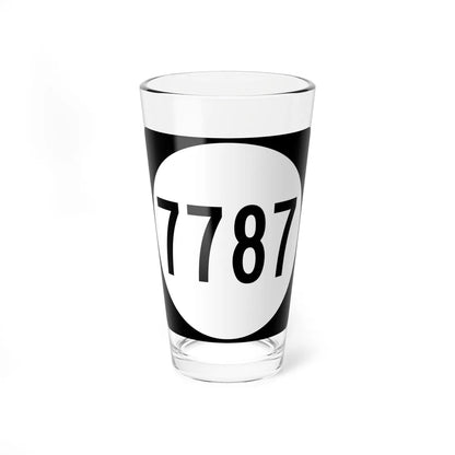 PR tertiary 7787 (Puerto Rico) (Road Sign) Pint Glass 16oz 16oz - Go Mug Yourself
