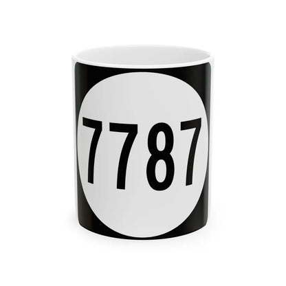 PR tertiary 7787 (Puerto Rico) (Road Sign) White Coffee Mug 11oz - Go Mug Yourself
