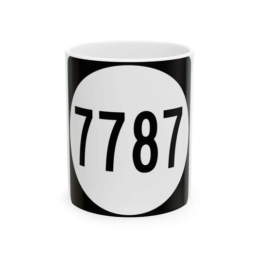 PR tertiary 7787 (Puerto Rico) (Road Sign) White Coffee Mug 11oz - Go Mug Yourself