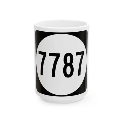 PR tertiary 7787 (Puerto Rico) (Road Sign) White Coffee Mug 15oz - Go Mug Yourself