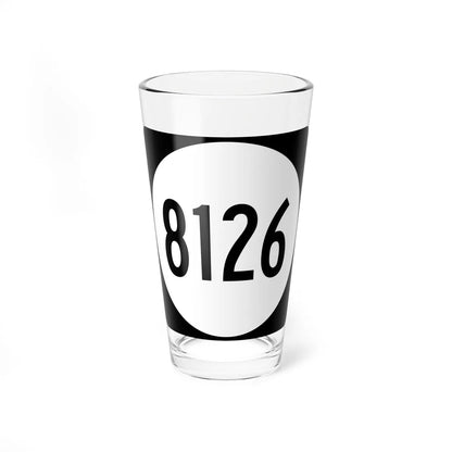PR tertiary 8126 (Puerto Rico) (Road Sign) Pint Glass 16oz 16oz - Go Mug Yourself