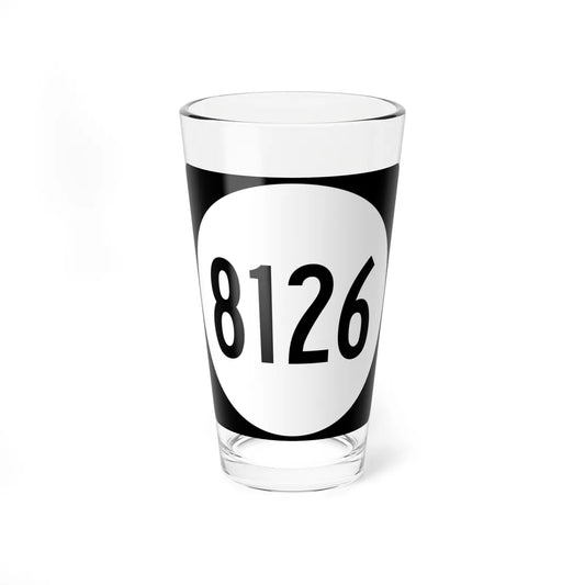 PR tertiary 8126 (Puerto Rico) (Road Sign) Pint Glass 16oz 16oz - Go Mug Yourself