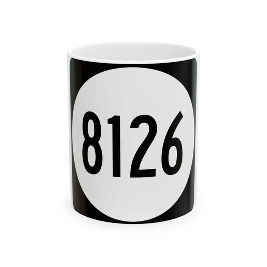 PR tertiary 8126 (Puerto Rico) (Road Sign) White Coffee Mug 11oz - Go Mug Yourself