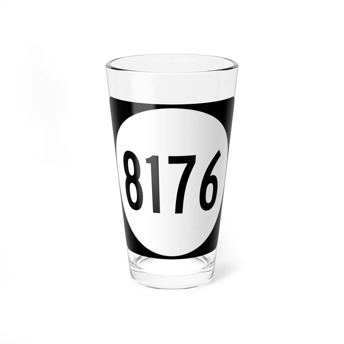 PR tertiary 8176 (Puerto Rico) (Road Sign) Pint Glass 16oz 16oz - Go Mug Yourself