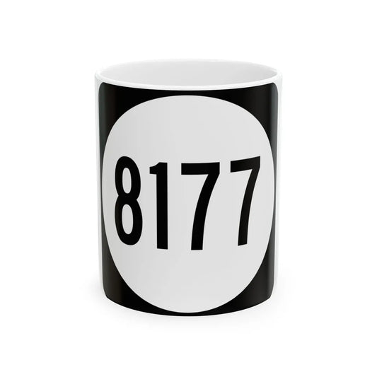 PR tertiary 8177 (Puerto Rico) (Road Sign) White Coffee Mug 11oz - Go Mug Yourself