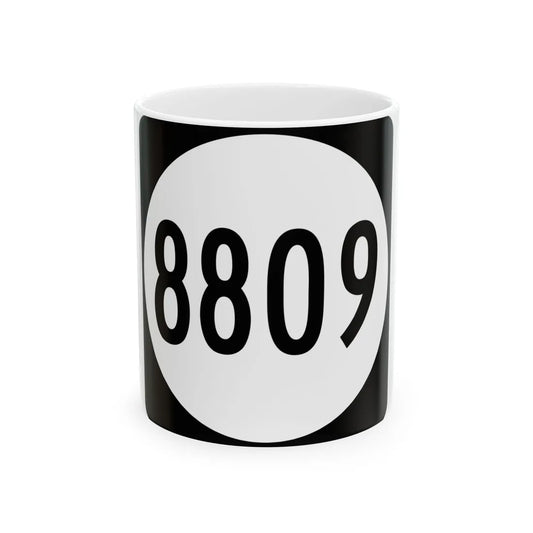 PR tertiary 8809 (Puerto Rico) (Road Sign) White Coffee Mug 11oz - Go Mug Yourself