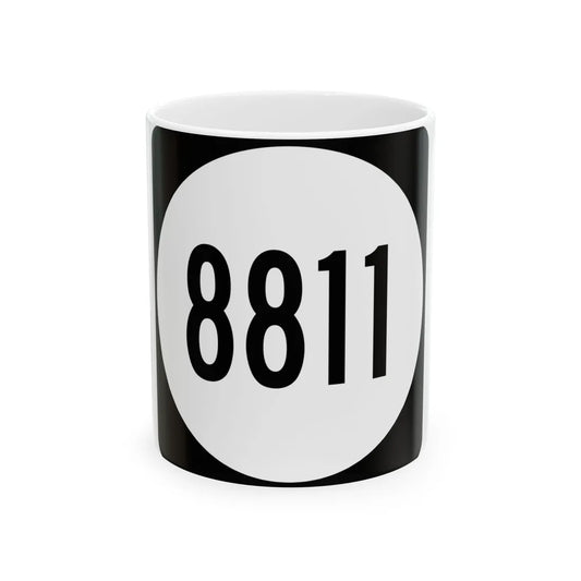 PR tertiary 8811 (Puerto Rico) (Road Sign) White Coffee Mug 11oz - Go Mug Yourself